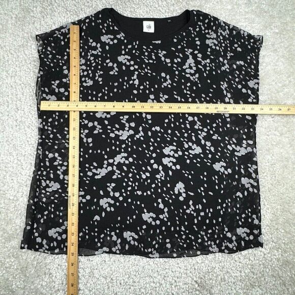 Cabi Cosmos Night Sky Blouse Top Black Gray - Picture 7 of 8